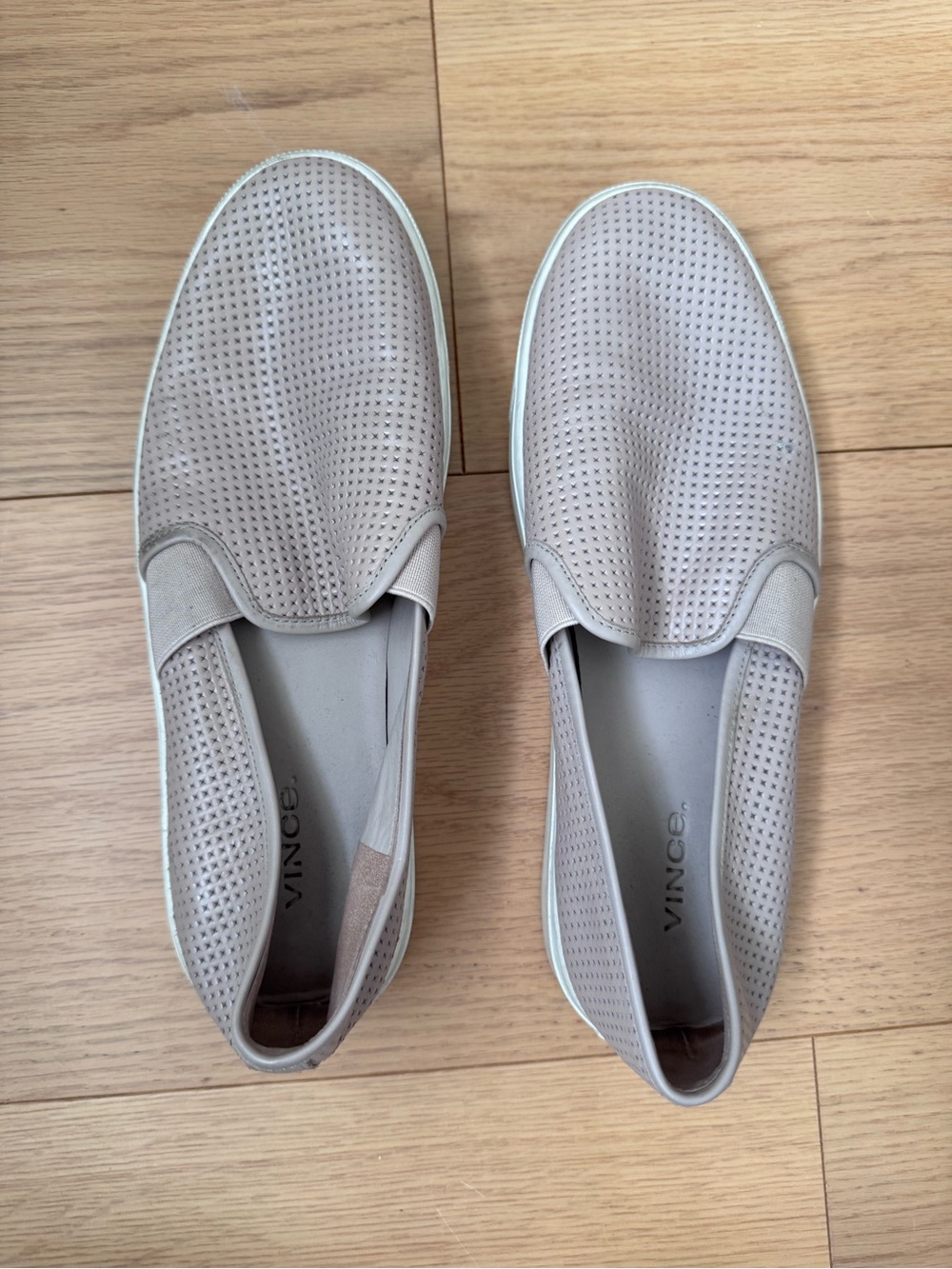 Vince Perforated Leather Blair Slip-On Sneakers